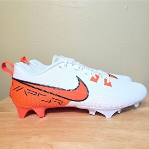 Nike Vapor Edge Speed 2 360 Football Cleats White Orange FQ4045-100 Men's 11